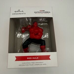 Red Hulk Hallmark Christmas Holiday Ornament Marvel Studios Captain America New
